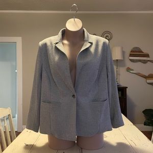 LOFT Plus Herringbone Modern Blazer- Size 20W